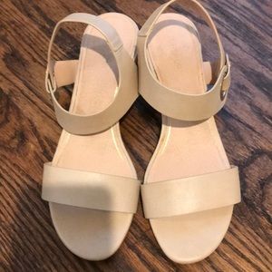 Top shop nude color leather new US 8.5/ Eur 39